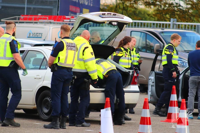 Grote verkeerscontrole in stad