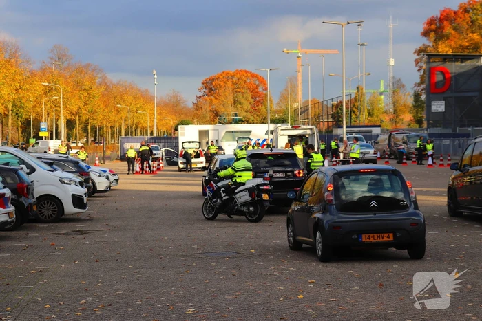 Grote verkeerscontrole in stad