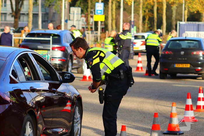 Grote verkeerscontrole in stad