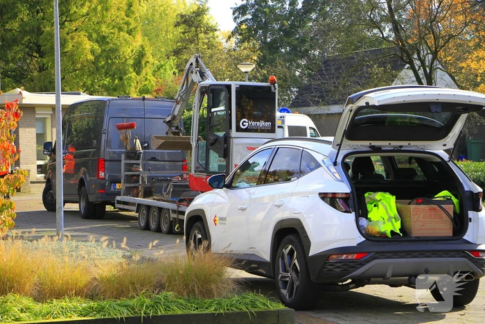 Bewoner doorboord gasleiding