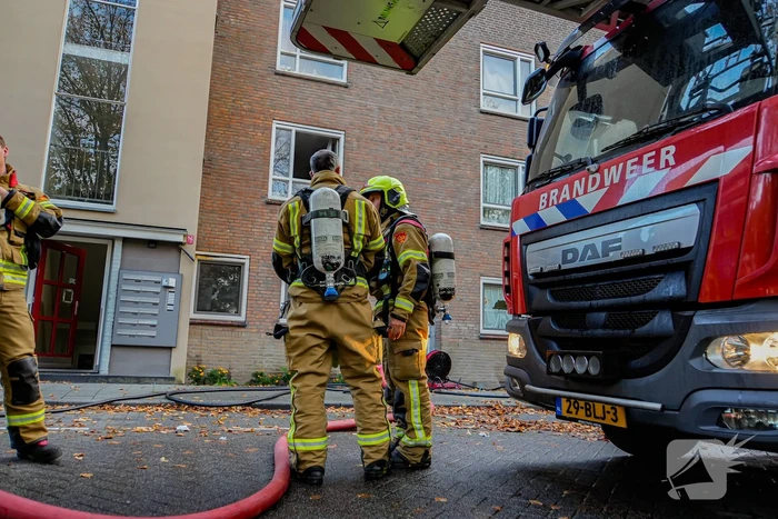 Veel rookontwikkeling bij keukenbrand
