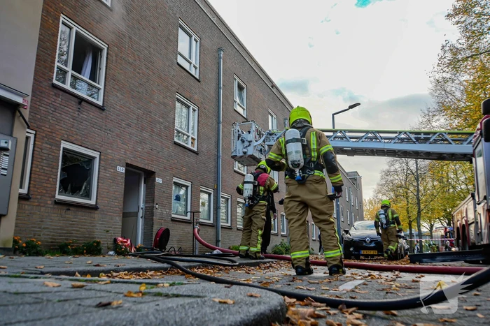 Veel rookontwikkeling bij keukenbrand