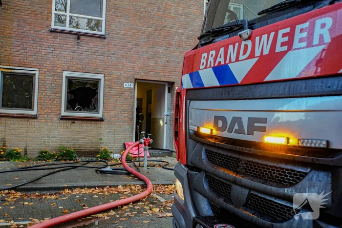 Veel rookontwikkeling bij keukenbrand
