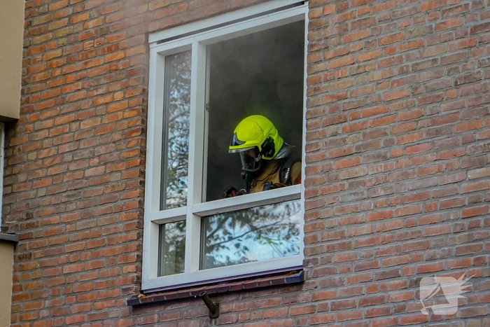Veel rookontwikkeling bij keukenbrand