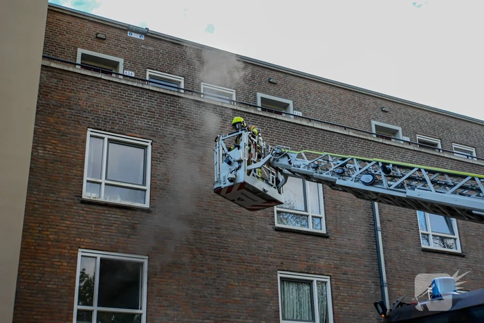 Veel rookontwikkeling bij keukenbrand