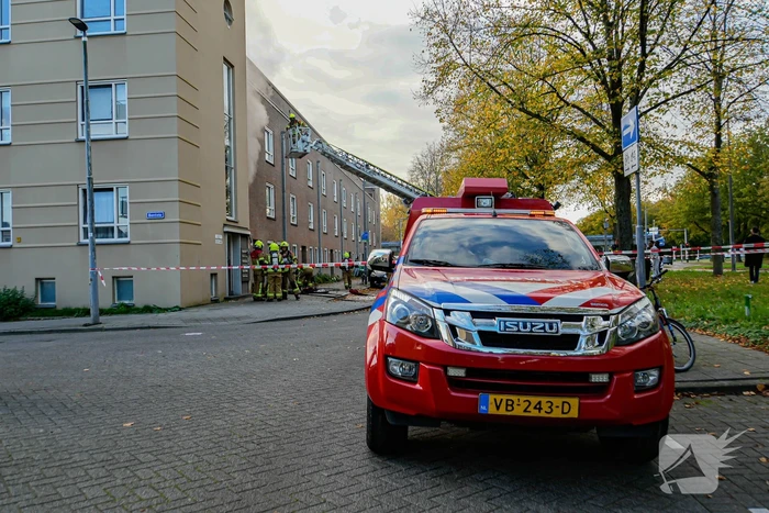 Veel rookontwikkeling bij keukenbrand