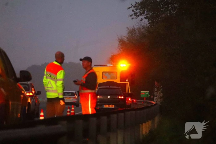 Autobrand blijkt koelvloeistoflekkage