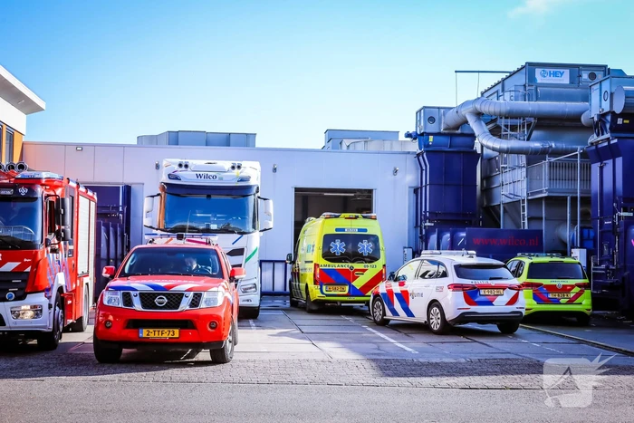 Ongeval in bedrijfspand van Drukkerij Wilco