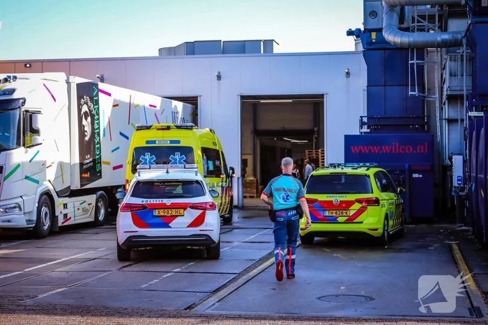 Ongeval in bedrijfspand van Drukkerij Wilco