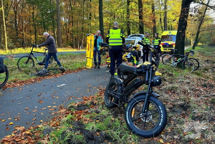Fatbiker en wielrenner botsen frontaal op elkaar