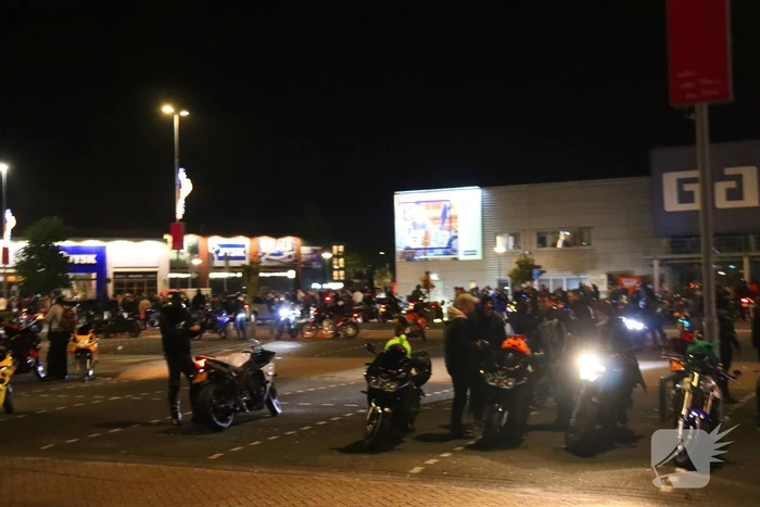 Veel politie aanwezig bij grote motor meeting