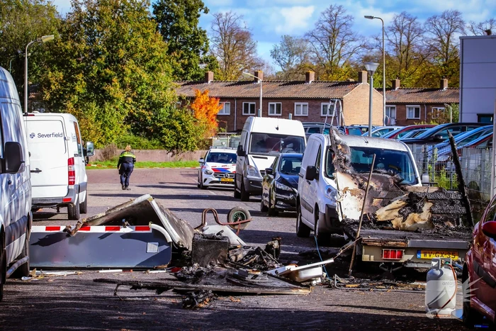Onderzoek naar brand in bouwkeet