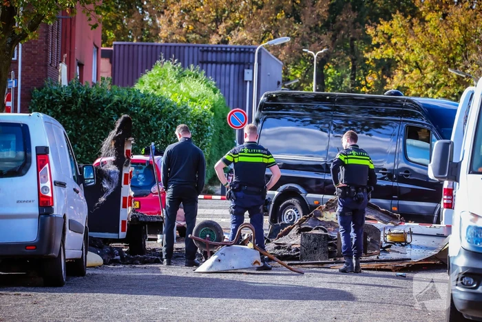 Onderzoek naar brand in bouwkeet