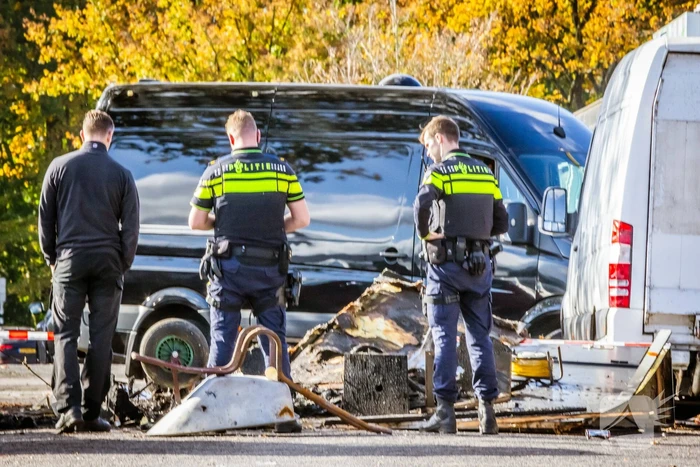 Onderzoek naar brand in bouwkeet