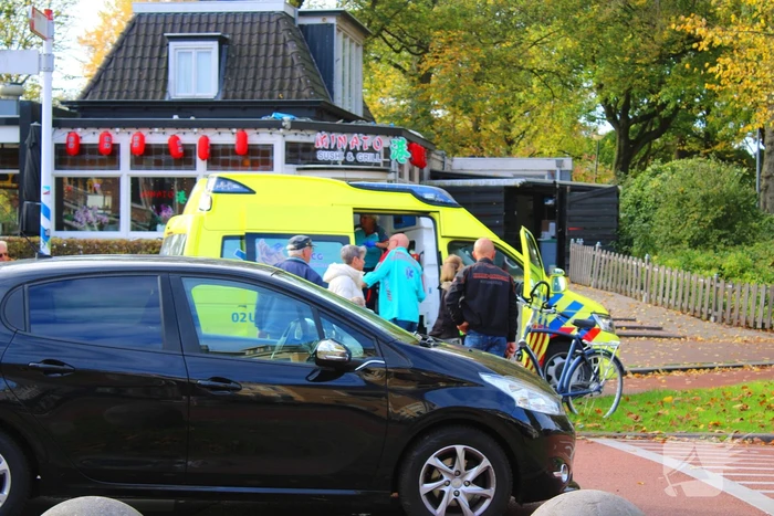 Fietser geschept door automobilist