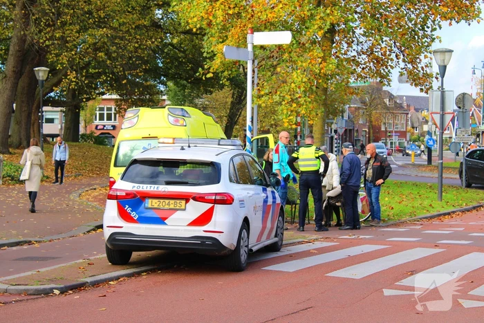 Fietser geschept door automobilist