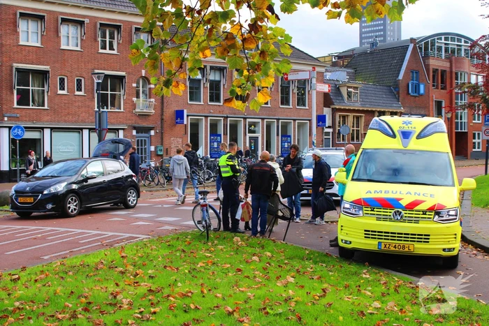 Fietser geschept door automobilist