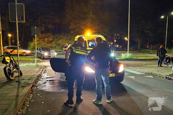Fatbiker gewond door botsing met auto