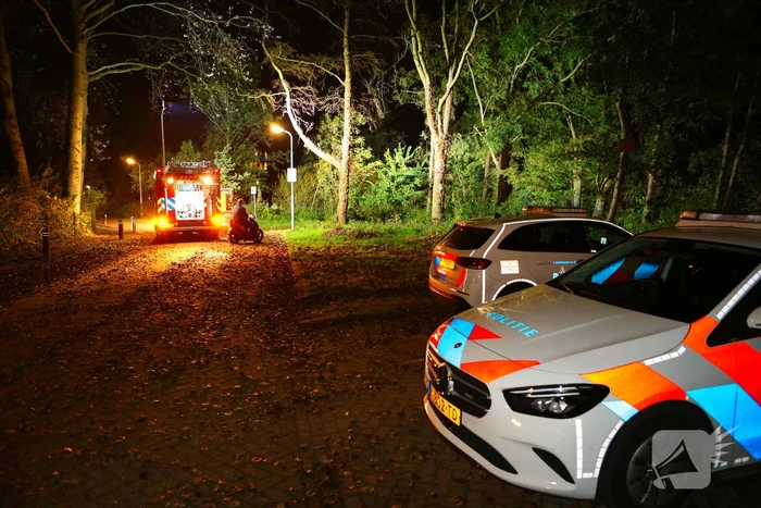 Scooter volledig verwoest door brand