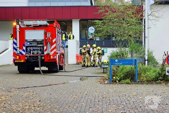 Brand in fietskelder van campusgebouw