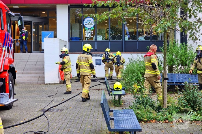 Brand in fietskelder van campusgebouw