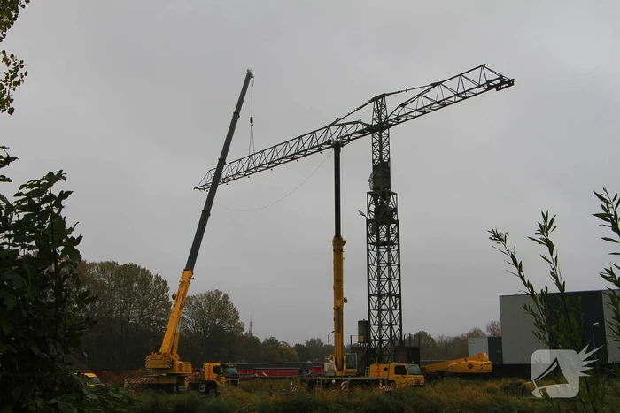 Demontage hijskraan op scheepswerf grote klus