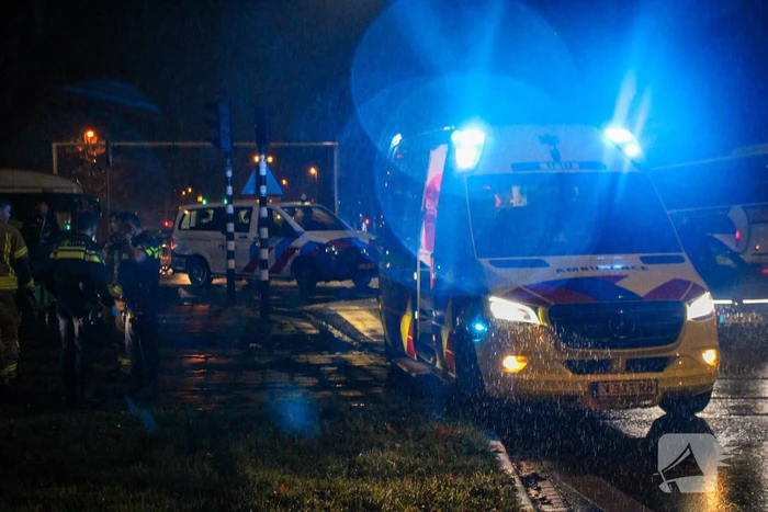 Maaltijdbezorger aangereden door tram