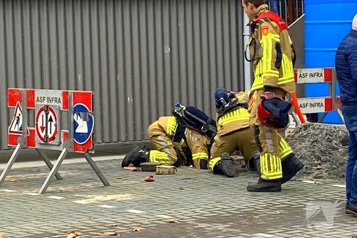 Gasleiding geraakt tijdens werkzaamheden