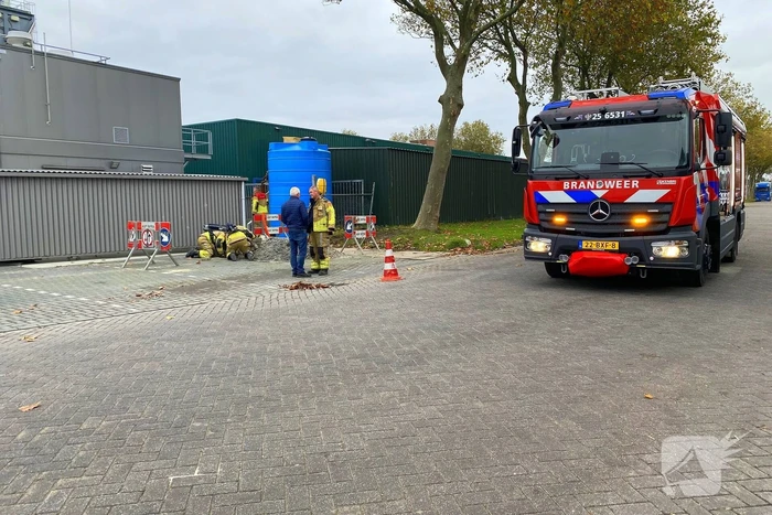 Gasleiding geraakt tijdens werkzaamheden