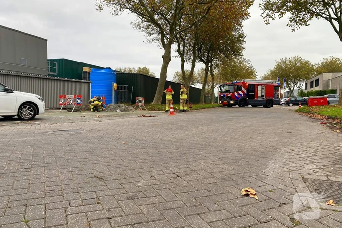 Gasleiding geraakt tijdens werkzaamheden