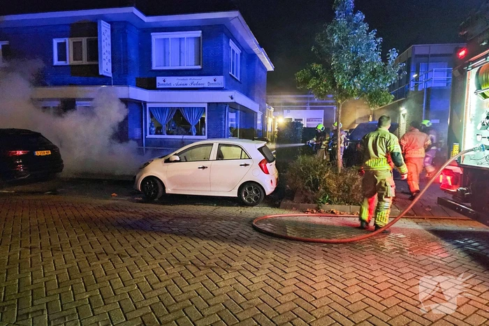 Scooter vliegt in brand tijdens rijden