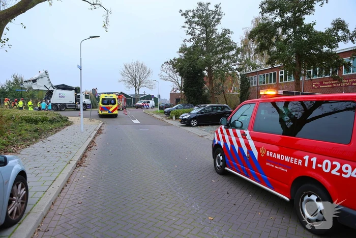 Brand in vuilniswagen snel geblust