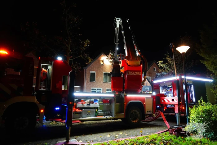Grote brand in woning