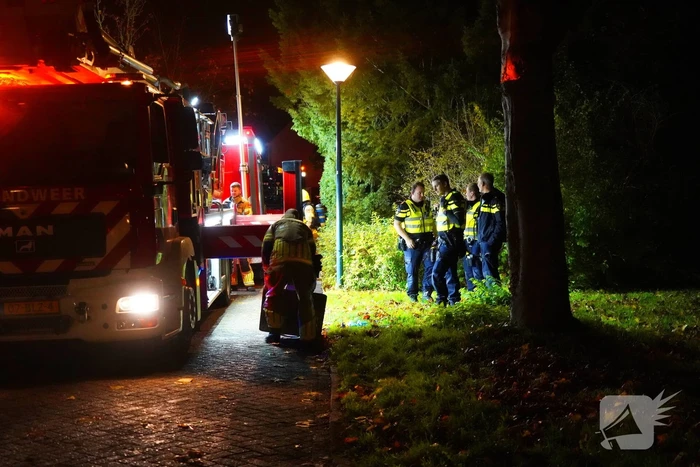 Grote brand in woning