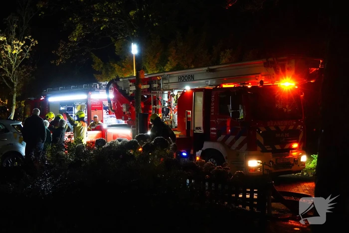 Grote brand in woning