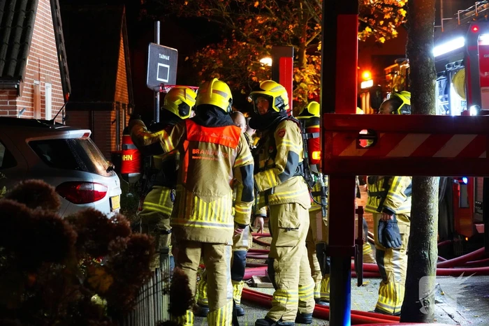 Grote brand in woning