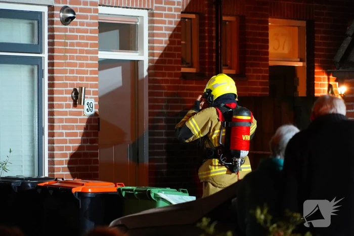 Grote brand in woning