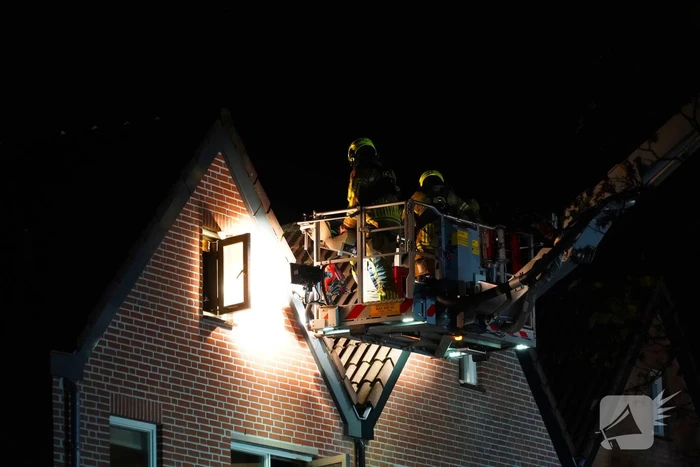 Grote brand in woning
