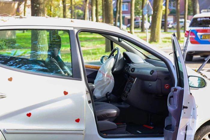 Automobiliste botst tegen boom