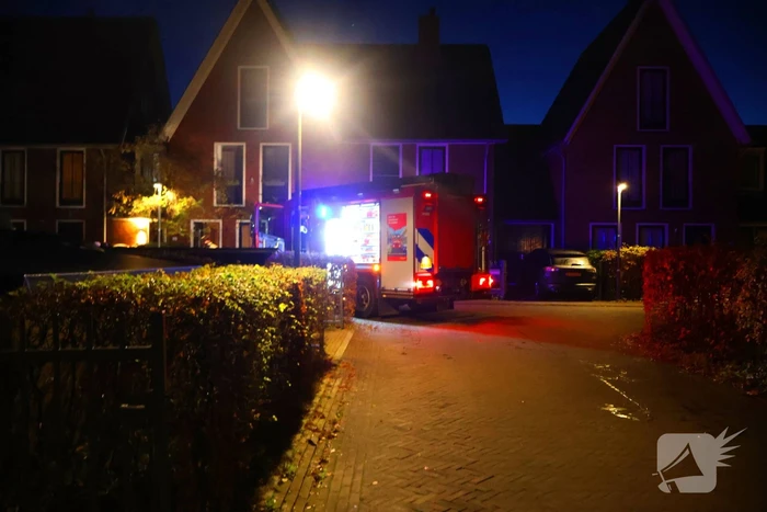 Schilderij in woning vliegt in brand