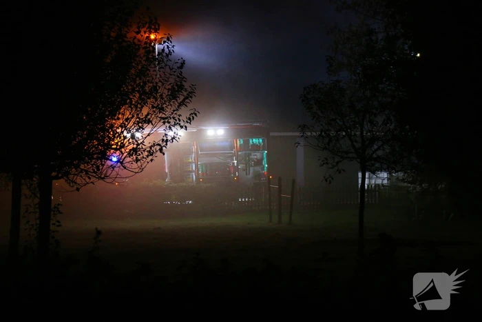 Veel rookontwikkeling bij grote brand op boerderij