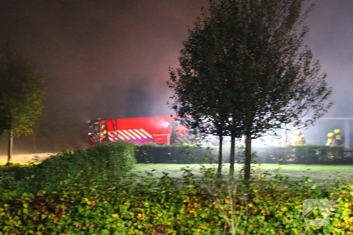 Veel rookontwikkeling bij grote brand op boerderij