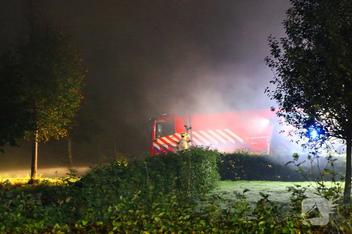 Veel rookontwikkeling bij grote brand op boerderij