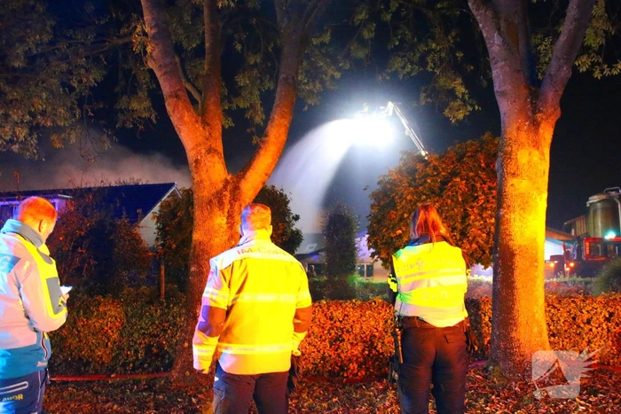 Veel rookontwikkeling bij grote brand op boerderij