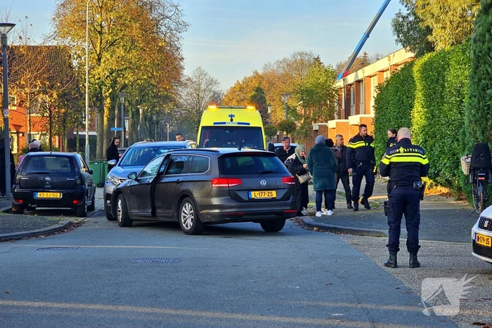 Frontale botsing tussen personenwagens