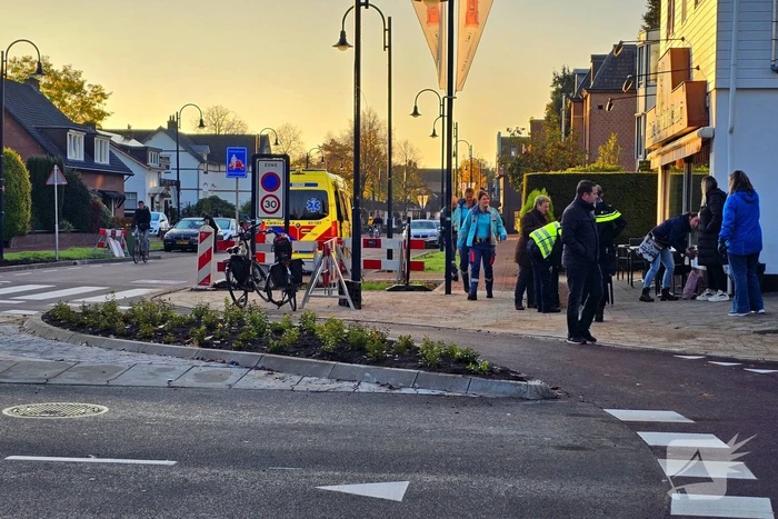 Aanrijding op nieuwe rotonde