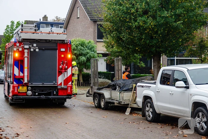 Straat afgezet door gaslekkage