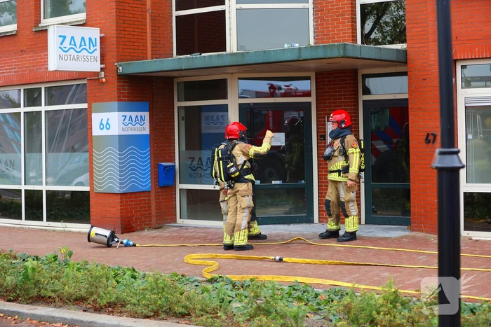 Brand tijdens werkzaamheden in bedrijfsgebouw