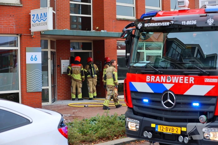 Brand tijdens werkzaamheden in bedrijfsgebouw