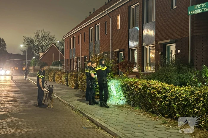 Grote politieinzet bij woonhuis na bedreiging